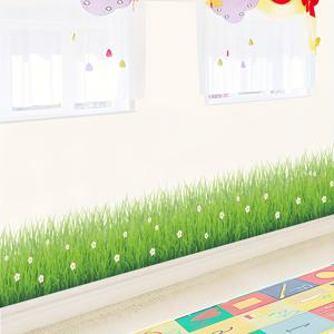 TEMU 1pc 꽃 PVC 벽 스티커, 분리 가능 반마감 불규칙한 모양 자체 접착식 장식 바닥 허리 라인 데칼 거실, 침실, 식당, 주방 - 환상 주제, 단일 사용, 세라믹 표면, 주방 바닥 장식 | 스타일 | PVC 벽 스티커, 벽 스티커 홈 장식