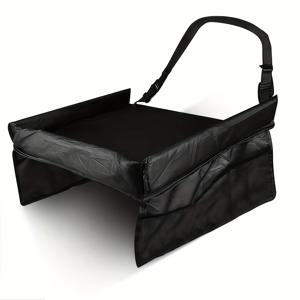 TEMU 1개 어린이용 카시트 여행 활동 테이블 보드, 다기능 수납 자동차 트레이, 비행기, 차량 및 가정 외출에 적합, 폴리에스터 소재, 벽걸이형, 접이식, 가벼운 무게, 확장 가능