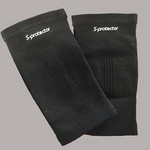 TEMU 2pcs 통기성 니트 압축 무릎 패드 - 따뜻함, 가벼움 및 편안함, 블랙 무릎 지원 커버, 일상 착용 및 스포츠, 남녀 공용 디자인, 스포츠용 무릎 패드, 간단한 미적, 텍스틸 원단