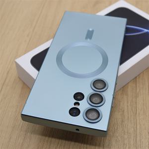 TEMU 삼성 갤럭시 S25, S24, S23, S22 울트라 플러스, S21, S20 FE, 및 S25 에지용 매트 자석 무선 충전 케이스 - 부드러운 TPU 보호 커버|S21케이스|S22케이스