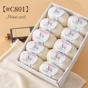 TEMU 럭셔리 메리노 울 실 - 초소프트 10스킨 (500g/17.6oz) - 스웨터, 스카프, 모자용 니트 & 크로셰 실|모자|스카프|뜨개실