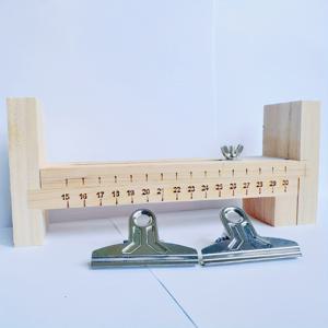 TEMU 3개/1세트 조절 가능한 목재 팔찌 제작 세트, DIY 수제 팔찌 짜기 도구, 2개의 클립 포함 U자형 스케일 팔찌 프레임