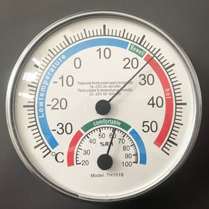 TEMU 투팩/단품 컴팩트 온습도계 - 온도 범위 -30℃~50℃, 습도 측정 20%~100%, 컬러 원형 다이얼, 벽걸이 및 스탠드 설치 가능, 실내외 사용 가능