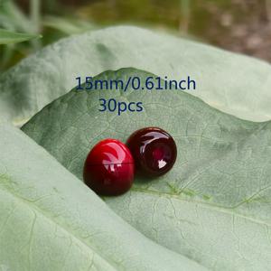 TEMU 30개 아크릴 체리 모양 공예 비즈 - 광택 레드 & 퍼플 DIY 액세서리, 귀걸이, 키체인용 다기능 장식 비즈 - 줄 디자인, 보석 만들기, 키체인 장식, 매끄러운 질감