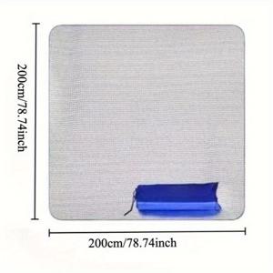 TEMU 1개 두꺼운 3.5mm 휴대용 접이식 지상 매트, 캠핑 매트, 해변 매트, 피크닉 매트, 내열 야외 여행 매트, 알루미늄 필름 매트, 캠핑 및 가정용, 접이식 지상 패드