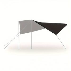 TEMU 초대형 400x300cm (13x10ft) 헤비듀티 차량 사이드 텐트 - UV 보호, 고품질 야외 쉘터, 캠핑·피크닉·테일게이팅용 휴대용 캐노피 - 오픈사이드 디자인 SUV/트럭/차량용 올시즌 선쉐이드, 최대 6인 지원, 넉넉한 공간, 내구성 강화 원단|텐트