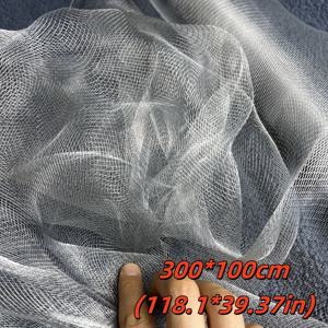 TEMU 거즈 리본 메탈 메쉬 300cm x 100cm 유연한 아트 그리드, 쉽게 구부러지는 파티 장식 철망 - 1개 부드러운 와이어 메쉬 (3.2x9.8피트) | 공예, 홈 , 웨딩용 | 내구성 강한 다목적 DIY 소품, 이벤트 장식용