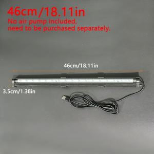 TEMU 수족관 어항용 LED 버블 산소 램프, 색상 변경 가능한 수족관 램프, LED 7색 자동 산소 변화 어항 도구, 해파리, 베타 물고기, 새우용 (펌프 미포함), 배터리 없음
