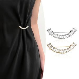 TEMU 2pcs 우아한 골든 & 실버 조절 가능한 허리 클립 - 분리 가능, 수선 없음, 못 없음 버튼 - 바지, 청바지, 드레스에 적합 - 허리 조절, 소매 고정, 패션 향상에 완벽 - 우아한 허리 클립 | 안전한 닫힘, 드레스 허리 클립