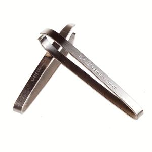 TEMU 일본 비버 프린트 tweezers - 스테인레스 스틸 눈썹 및 콧수염 클리퍼, 이중 사용 헤어 및 코 트리머, 정밀한 관리를 위한 인간 디자인, 내구성 및 위생, 콧수염 트리머, 세련된 금속 마감, 고품질 구조