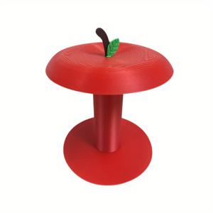 TEMU 기능성 미술 작품 - 사과 모양 3D 프린팅 페이퍼 타월 홀더, 일상적인 티슈를 주방, 욕실 또는 식당을 위한 스타일리시한 장식품으로 변환시키는 재미있는 터치, 주방 페이퍼 타월 랙 또는 욕실 업그레이드로 완벽
