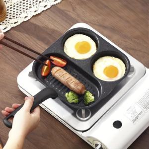 TEMU 논스틱 코팅 3-in-1 주철 프라이팬 - 계란, 버거 & 샌드위치용 싱글 핸들 프라이팬, 균일한 열 분배, 손세척 전용, 내구성 있는 다용도 요리기구, 홈 키친용, 모던 , 튼튼한 손잡이, 아침 식사 애호가, 샌드위치 메이커, 컴팩트 디자인, 고품질 주방 필수품