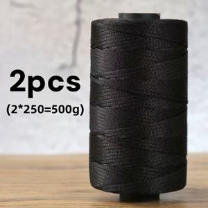 TEMU 2팩, 500g, 100% 폴리에스터 실, 헤비급 아이스 실크 원사 - 크로셰 가방, 모자, 쿠션, 슬리퍼 및 기타 컬러풀 니트 공예용, 여름 크로셰 플랫 밴드 원사, 선모자 샌들 제작 및 반짝이는 가방용 핸드메이드 직조 소재|슬리퍼|샌들|여름모자