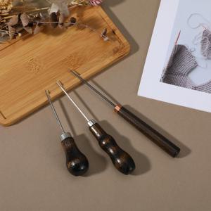 TEMU 3개 세트 호박 모양 손잡이 아울 도구 - DIY 가죽, 신발 수리, 바느질 및 책장용 목재 스크래치 펀치 | 재단사, 공예가 및 DIY 애호가, 바느질 액세서리에 이상적