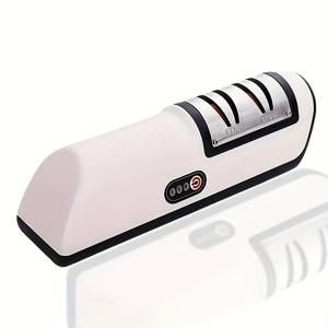 TEMU 프로페셔널 전동 칼갈이 - USB-C 고속 충전 및 보관 케이스 포함 | 20° 정밀 각도로 손상된 칼날, 세라믹 & 산토쿠 칼 정비 | 캠핑 & 주방 필수 도구