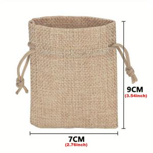 TEMU 50/20개 13X18cm/10X15cm/7X9cm 끈이 있는 삼베 가방, DIY 결혼식 선물용 래빗 포장 가방, 사탕 초콜릿 보석 가방 포장 파우치