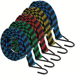 TEMU 1pc 2M 부강 코드 탄성 부강 코드 후크와 함께 중량 짐 부강 스트랩 자전거용 방지 미끄럼 평탄한 탄성 로프