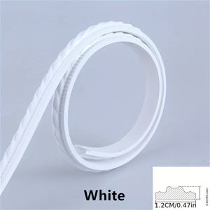 TEMU 1롤 자체 접착 PVC 벽 트림 - 스냅식 미러 프레임, 문 & 창문 트림, 페인트 가능한 소프트 PVC 장식 라인 - 간편한 적용, 드릴링 불필요, 스크래치 & 충격 방지, 모던 화이트 & 컬러 (베이지, 브라운, 블랙, 그레이) - 내구성 있는 PVC 소재, 매끄러운 디자인으로 완벽한 마감, DIY에 이상적, 다양한 색상 제공