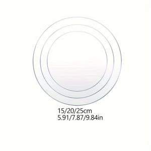 TEMU 3개/4개 세트 아크릴 케이크 디스크, 둥근 케이크 보드 - 투명 퍼스펙스 시트 가나슈 플레이트, 할로윈 & 크리스마스 파티용 생일 및 축제 장식품