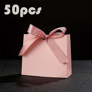 TEMU 50개 세트 리본 장식 고급 선물 상자 - 웨딩, 생일, 발렌타인데이, 어버이날, 할로윈 등에 완벽한 선물용 - 신부 들러리, & 파티 선물, 결혼기념품으로 이상적