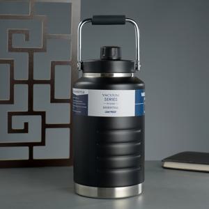 TEMU 2000ml 대용량 스포츠 물병, 1500ml 야외용 보온 텀블러, 넓은 입구, 누수 방지 뚜껑, 자석 보관 기능, BPA 프리 스테인리스 스틸|텀블러