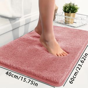 TEMU 초극세사 욕실 매트, 흡수성 미끄럼 방지 욕실 러그 세트, 퇴색 방지 편안한 카펫, 홈 데코, 방 장식, 욕실 액세서리, 크리스마스 장식 매트, 야외 현관 바닥 매트