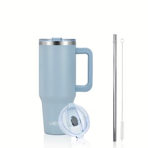 TEMU 1pc WATERSY 30Oz 스테인리스 스틸 텀블러, 진공 보온, 식기 세척기 안전, 누출 방지 뚜껑, 2-in-1 스트로, 재사용 가능한 여행용 컵, 뜨거운 및 차가운 음료에 적합, 사이클링, 요가, 캠핑, 하이킹에 이상적, 청소 브러시 포함, 데이, 어머니의 날, 아버지의 날, 크리스마스, 추수 감사절 선물 - 성인용
