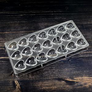 TEMU 21개 구멍 데이 초콜릿 모양, BPA 프리 폴리카보네이트 하트 캔디 모양, 어머니의 날, 아버지의 날, 로맨틱한 기념일을 위한 손수 만든 선물