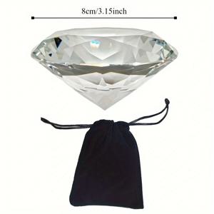 TEMU 엘레강트한 스파클링 캐처 스탠드 포함, 투명 유리 장식 선물, 데스크탑 디스플레이, 사진 촬영 소품, 여성 및 성인 생일 선물 가방, 데이 한정판 - 전기 사용 없음, 깃털 없음, 유리 재질