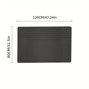 TEMU 헤비듀티 트렁크 라이너 매트, 방수, 미끄럼 방지, 스크래치 방지 - SUV, 세단, 트럭용 헤비듀티 PVC 카고 바닥 매트 - 쉽게 청소 가능 & 누수 방지 보호, 누수 방지 라이너, 세련된 차량 액세서리