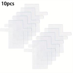 TEMU 10pcs 흰색 플라스틱 메쉬 캔버스, 자수, 니트 및 크로셰에 적합 - 14.37x15.9 인치, 4mm 구멍이 있습니다, DIY 지갑 만들기에 완벽한 아크릴 양모 프로젝트 및 크래프트, DIY 크래프트 재료 | 창의적인 프로젝트 | 균일한 구멍 간격, DIY 지갑 만들기