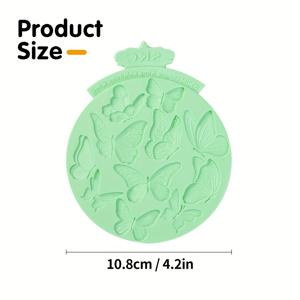 TEMU 새로운 패턴 나비 실리콘 퐁당 몰드 깊은/얕은 패턴 몰드 DIY 슈가크래프트, 폴리머 클레이, 반죽 모델링 몰드 DIY 베이킹 케이크 장식