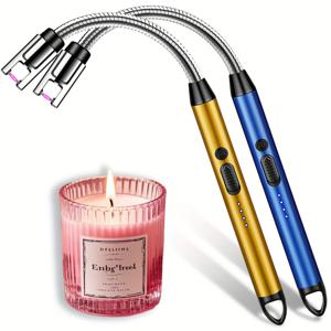 TEMU USB 전원 전자 점화기 라이터, 고속 충전 리튬 배터리, 장시간 사용 170mAh, USB-C/Type-C & USB-A 호환, 인체공학적 그립 & 안전 잠금 - 캠핑, 바베큐, 주방, 촛불, 가스레인지, 실내/외부 사용 가능한 컴팩트 휴대용 점화기 - 가스, 프로판, 오일 호환 - 비상 대비 및 야외 모험에 이상적|캠핑용품