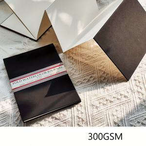 TEMU 수채화 접이식 북, 미술 학생용 특전, 300GSM