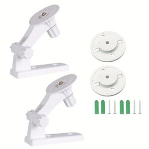 TEMU Tp-Link Tapo C225/C200/TC70, Kasa EC70/KC410s/Reolink E1/E1 Pro 감시 카메라 호환 벽걸이 브래킷/천장 브래킷, 조절 가능한 각도, 180도 회전 가능 (2세트, 화이트)