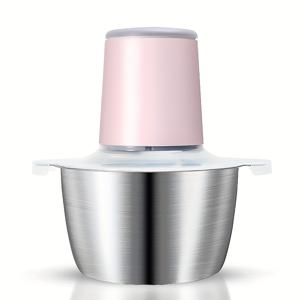 TEMU 1개 2L 스테인리스 전기 고기 분쇄기 & 푸드 프로세서 - USB 충전식 2500 RPM, 4개의 날카로운 칼날 포함, 다목적 (고기, 채소, 과일, 견과류용) - 컴팩트 디자인, 가정 및 소형 주방용, 내구성 있는 주방 가전제품