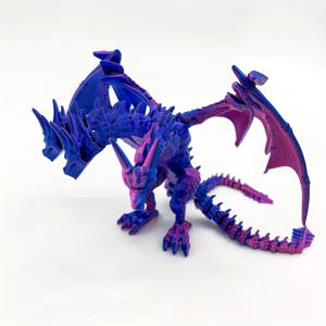 TEMU 3D 프린트 멋진 삼중 머리 용 멀티 컬러 그라데이션 삼중 머리 용 모델 조각 장식 할로윈 크리스마스 이스터 선물 홈 데코 오피스 장식 신기한 창의적인 용 모델 홈 데코, K, 홈 데코 아이템, 레진 피규어, 인테리어소품, 미니피규어