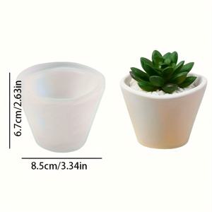 TEMU DIY 수지 실리콘 보석 모양 - 파도 모양 플라스터 실리콘 모양 꽃잎 파도 모양 캔들 컵 실리콘 모양 초록 꽃 냄비 플라스터 홈 펜 홀더 보석 보관 상자 수제 수지 모양