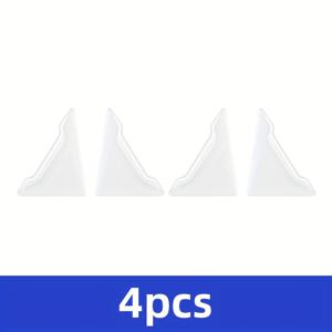 TEMU 자동차 도어 코너 충돌 방지 스티커, 유니버설 투명 실리콘 보호 커버 - 긁힘 방지 도어 프로텍터