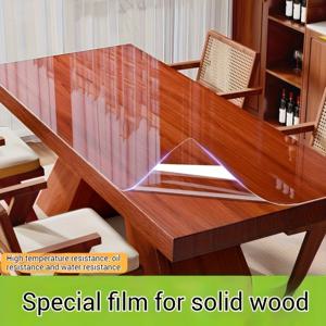 TEMU 70*200cm, 70*300cm, 70*400cm 자체 접착 투명 테이블 매트, 고온 저항 및 스크래치 방지 홈 플랫 가구용