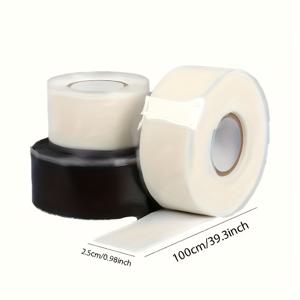 TEMU 1롤 자가 접착 파이프 수리 클램프 - 고강도 방수 파이프 실런트 테이프, PVC/CPVC/PE/PVC-U/PVC-M/GP 파이프용 누수 방지 긴급 수리, 렌치 없이 간편한 적용, 내구성과 유연성을 갖춘 가정용 배관 유지보수, 파이프 파열 방지, 물 공급 중단 및 파이프 유지보수용 테이프 (접착제/에폭시 불필요)