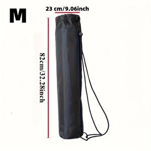 TEMU 대용량 100cm x 30cm 검정색 수납 가방, 끈 디자인 - 튼튼한 폴리에스터 원단, 요가 매트, 접이식 의자, 삼각대 등을 정리하기에 완벽 - 가정 및 야외 사용에 이상적 | 컴팩트한 수납 가방 | 안전한 지퍼 클로저|접이식의자|의자