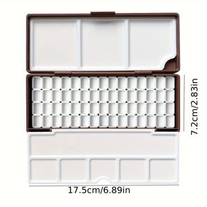 TEMU 경량 페인트 팔레트 - 비자연 플라스틱 제작, 베이지/밝은 갈색/짙은 갈색 - 스튜디오, 여행, 교실용 휴대 가능 - 아크릴, 수채화, 유성 물감 호환 - 전문가 및 초보 예술가를 위한 이상적인 도구, 그리드 디자인, 쉬운 세척, 미술 용품, 취미 화가용