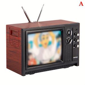 TEMU 빈티지 미니어처 TV 안테나 - 레트로 플라스틱 인형집 가구, 혼합 색상, 내구성 있는 미니어처 장면 소품, 인형집 거실 장식용, 클래식 디자인, 재미있는 디자인