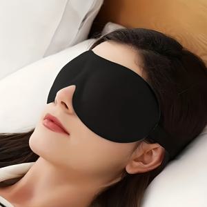 TEMU 여행용 초경량 3D 안티글레어 슬립 마스크 - 요가 & 명상용, 부드럽고 편안한 디자인, 배터리 불필요, 낮잠 및 야간 시프트에 이상적, 남녀 공용, 여행용 슬립 마스크, 디자인, 가벼운 원단