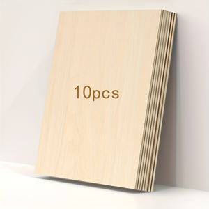 TEMU 10개 세트 A3 사이즈 3mm 두께의 바스우드 플라이우드 시트, 420x297x3mm, DIY 공예, 레이저 조각 프로젝트용 고품질 나무, DOFIKI 브랜드