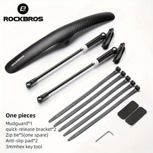 TEMU ROCKBROS 도로 사이클링 패더, 앞/뒤 타이어 바이크 패더, 쉬운 설치, 알루미늄 합금, 범용, 도로 자전거용