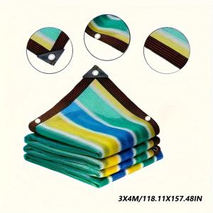 TEMU UV 차단 야외 그늘망 - 캠핑, 파티오, 정원용 91-광 차단 강력한 선쉐이드 캐노피, 통기성 메쉬 - 녹색, 정원 그늘 세일, 쉐이드 소크, 라슬 쉐이드 네트, 선쉐이드 야외, 야외 그늘 천