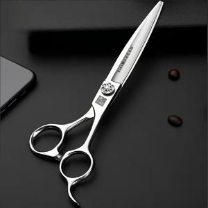 TEMU 전문가용 7인치 헤어컷 가위 - 초강력, 모든 헤어 타입용 텍스처 가위, 오른손잡이용 그립