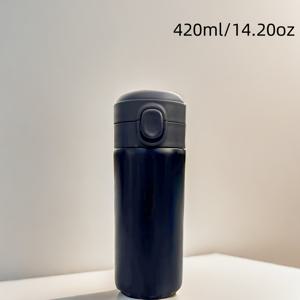 TEMU 1pc 현대 304 스테인레스 스틸 양파 컵 - 휴대용 바운스 뚜껑 직선 미니 워터 보틀 - 학생을 위한 귀여운 절연 여행 머그 - 휴일을 위한 완벽한 선물 - 충전되지 않음